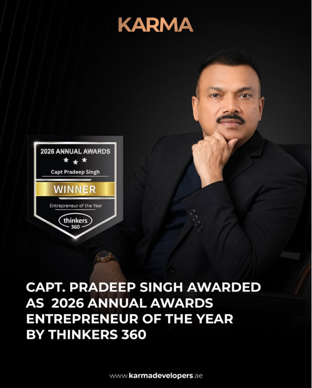 Capt. Dr. Pradeep SIngh awarded as Entrepreneur of the Year by Thinkers 360​