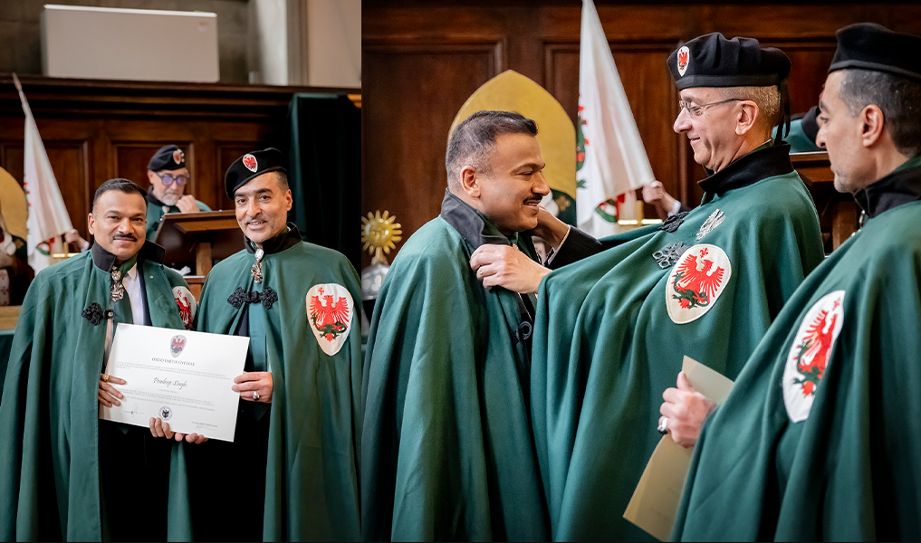 Captain Dr. Pradeep Singh Honored with Knighthood of Honor